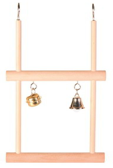 DOUBLE WOODEN SWING