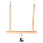 SIMPLE WOODEN SWING WITH BELL