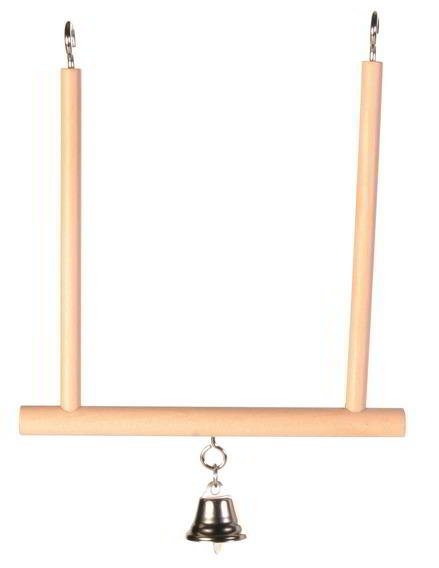 SIMPLE WOODEN SWING WITH BELL