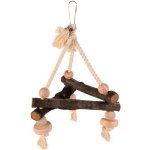 TRIANGULAR SWING IN WOOD AND ROPE