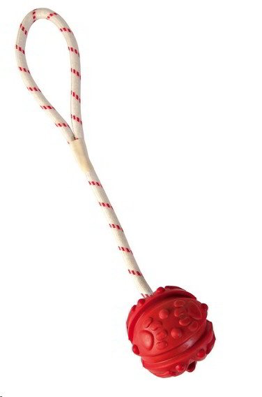 BALL WITH STRING FOR THROWS