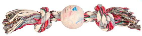 RUBBER BALL WITH ROPE