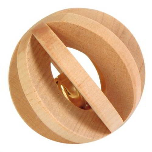 WOODEN BALL WITH BELL