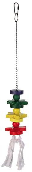 COLORFUL WOODEN TOY FOR PARROT