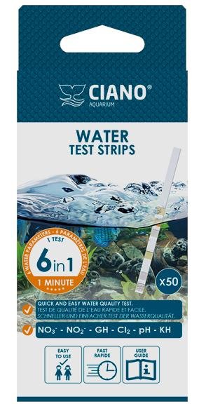 CYAN WATER TEST STRIPS 6 IN 1