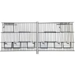 FRONT WITH NEST DOOR AND 3 FEEDERS