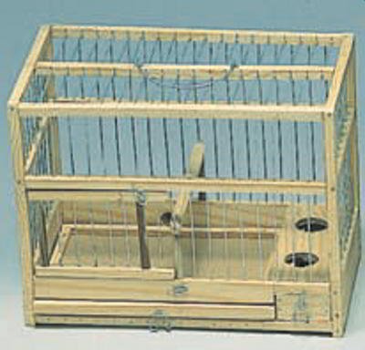 SIMPLE WOODEN GOLDFINCH CAGE