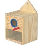 WOODEN NEST WITH VIEWFRONT FOR PARAKETS - INDOOR