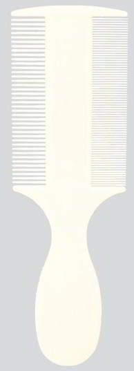 DOUBLE FLEA AND LICE COMB WITH HANDLE