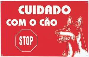 BEWARE OF THE DOG SIGN - STOP