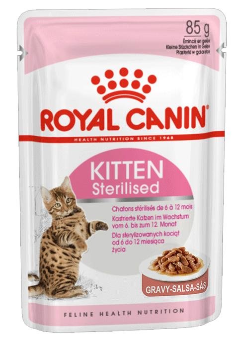 ROYAL CANIN CAT WET KITTEN STERILISED SAUCE 12 x 85 GR